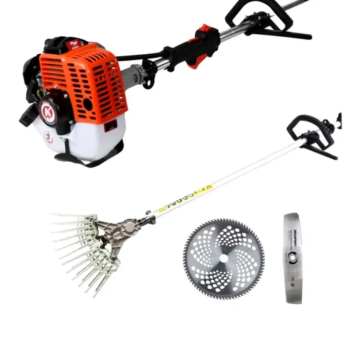 Roçadeira + Derriçadeira A Gasolina 40cc LEVE Cabo Ergonômico Nakasaki