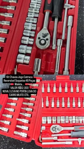 KIT DE CHAVE COM MALETA COM VÁRIOS TIPOS DE CHAVE COM CATRACA ALLEN PITU MUITO ÚTIL CABE