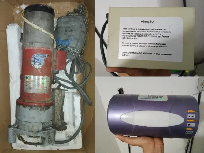Motor de Porta de Enrolar Automatica Ac e Dc 400 com Nobreak