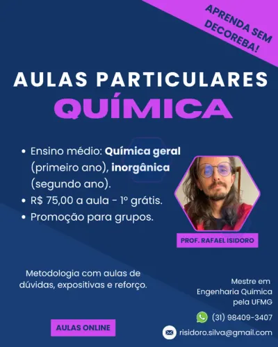 Aula de química com foco em vestibular!