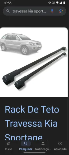 Rack de teto para Kia Sportage 2004 a 2011 MN-403