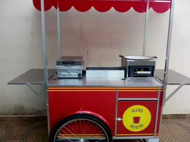 Carrinho de pastel completo hot dog personalizado mod. Idealmaq novo 6x