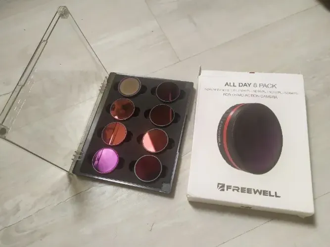 Conjunto de 7 filtros ND + 1 CPL marca FreeWell para DJI Osmo ACTION 1