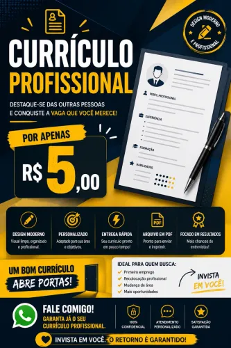 Faço Currículos profissionais