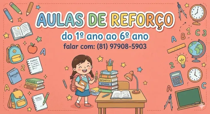 Aulas de reforço no ipsep 