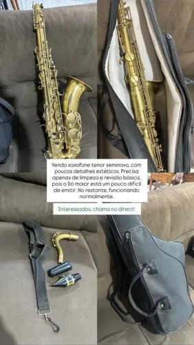 Saxofone Tenor - Pra vender logo 