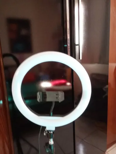Ring Light com apoio para celular