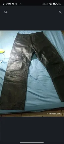 Calça de couro masculino Julian Marcuir