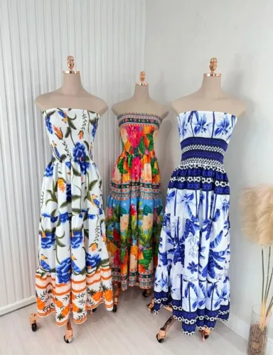 Vestido Longo Lastex