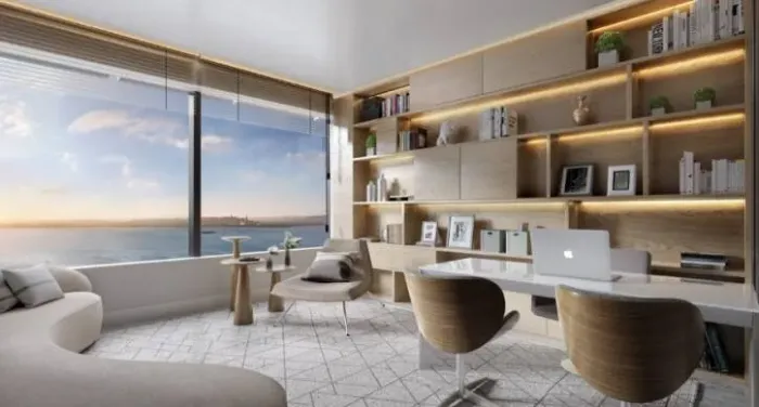 Sala no Pontal | 97m² com terraço e vista para o Guaíba