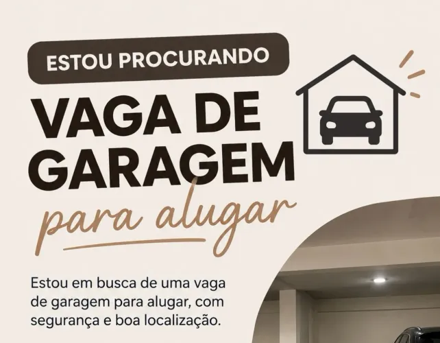 Procuro vaga de garagem