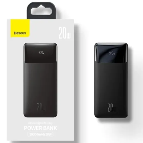 Carregador Power Bank 20000mAh Baseus - Pronta Entrega
