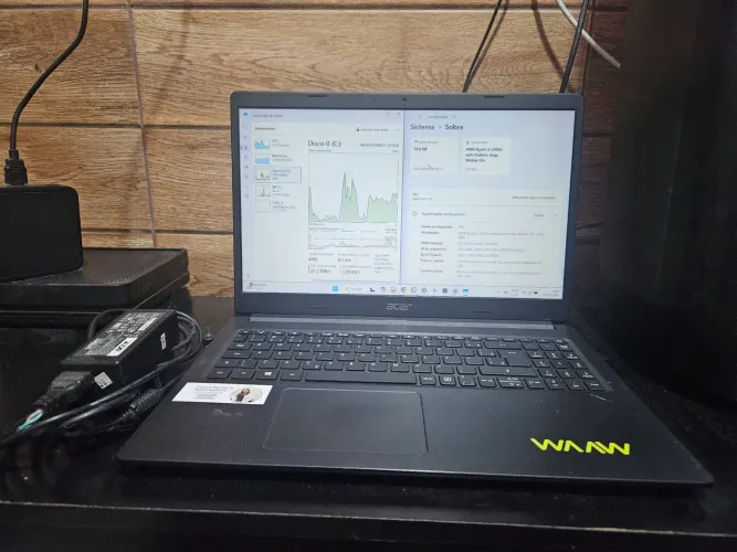 Vendo ou Troco em Tablet o Notebook Acer Modelo N18Q13, 12gb de Ram, 256gb de SSD