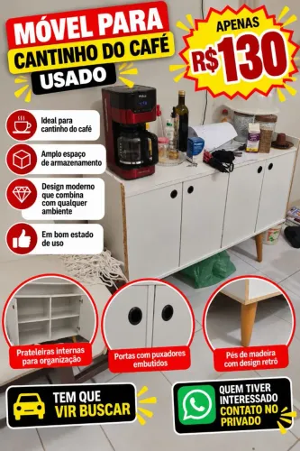 Buffet para cantinho do café
