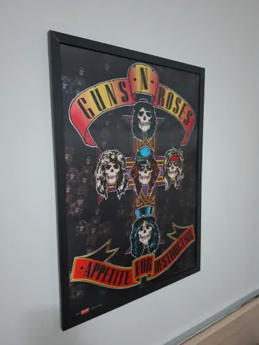 Quadro Guns N Roses 3D Holográfico do Álbum Appetite for Destruction