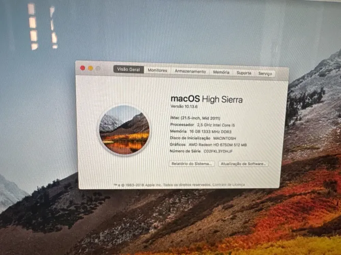 iMac 2011 16 RAM 1TB Armazenamento