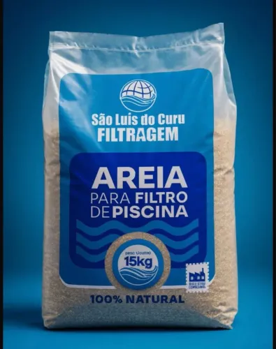 Areia para filtro de piscina 15kg