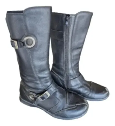 Bota Motociclista Mondeo Girls Confort Cano Alto (35) Preto (Usado) PROMOÇÃO