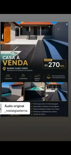 Vende-se casa aceita Corolla / Cruzer 1.4 / Jetta 1.4 / Polo1.4 como parte de Pagamento.