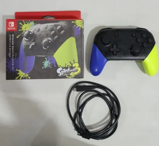 Controle Nintendo Switch Pro Splatoon 3