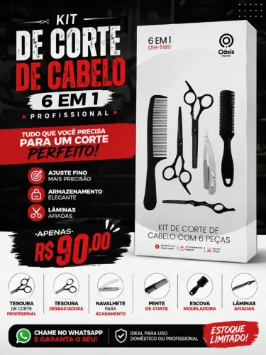 Kit corte de cabelo