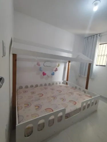 Cama montessoriana MDF casal e colchão casal Ortobom