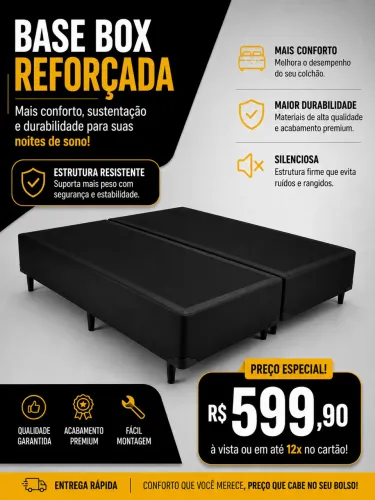 Cama Box Bipartido de 138 X 188 x 040