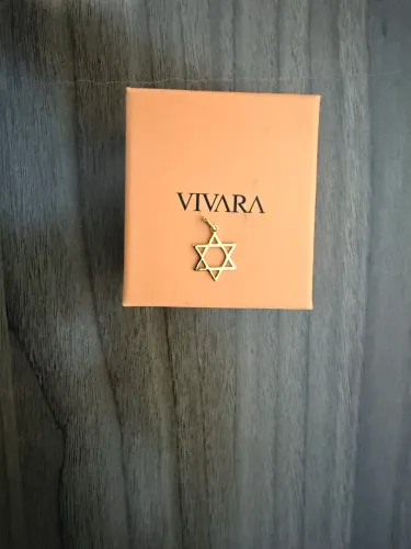 Pingente de ouro Estrela de Davi (Vivara)