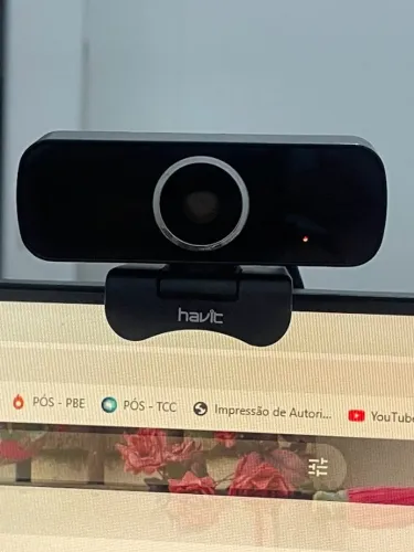 Webcam Havit Full HD 1080p (Com Microfone Embutido)