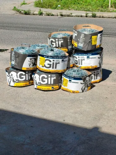 Arame farpado galvanizado 500m