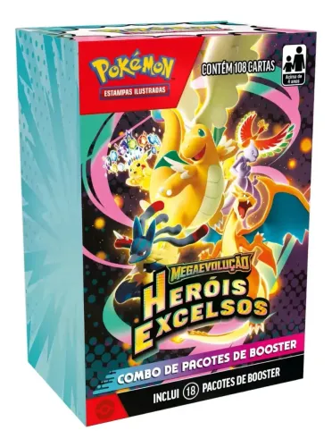 Combo de booster heróis excelsos PTBR - 18 boosters