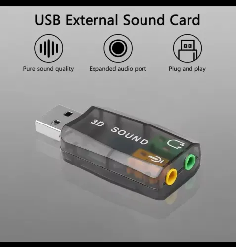 Placa som USB Pc e notebook