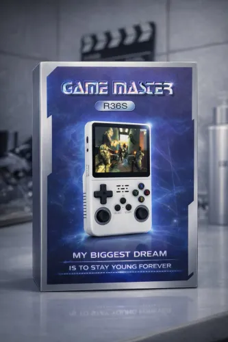 Console Retrô R36S Game Master Portátil com Milhares de Jogos - Novo na Caixa