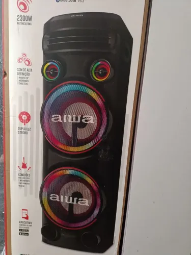 Aiwa Tower speaker t2w menos de 1 mês de uso vender pq vou viajar