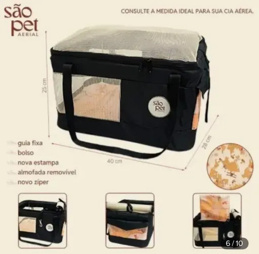 Bolsa de Transporte Cães e Gatos