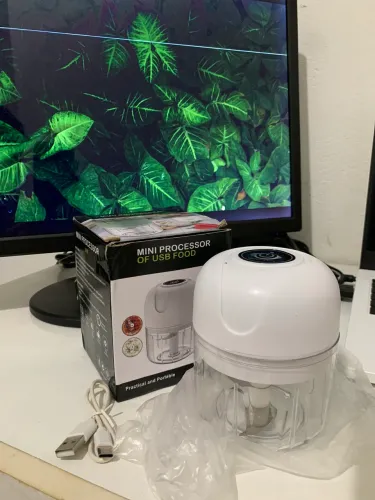 Mini processador elétrico de cozinha USB