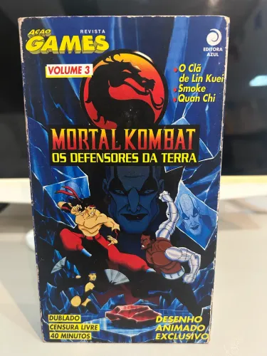 Fita VHS Mortal Kombat Ação Games - Volume 3