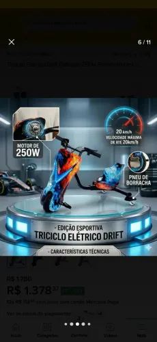 TRICICLO ELÉTRICO ( DUAS UNIDADES )