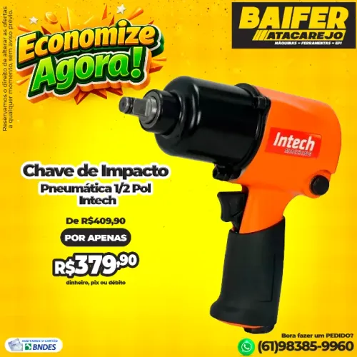 Chave de Impacto Pneumática 1/2 Pol Intech
