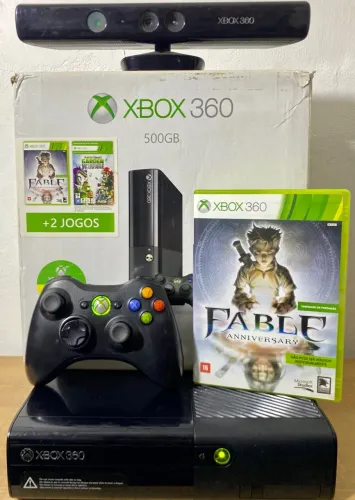 Lacrado! Xbox 360 Super Slim 500GB Caixa Original Serial Funcionando 100%