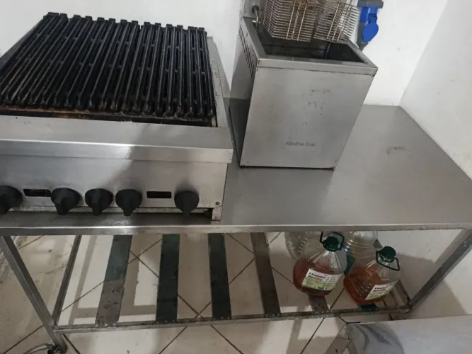 Bancada inox 156 x 76 x 80