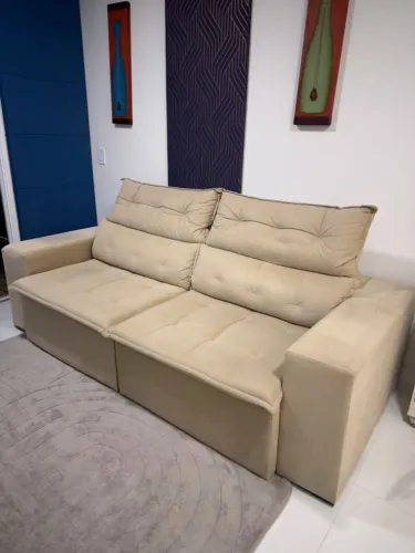 Sofá Carioca Retrátil E Reclinável 4 Lugares 230cm