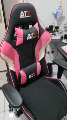 Cadeira gamer ergonômica DT3 Elise Rosa