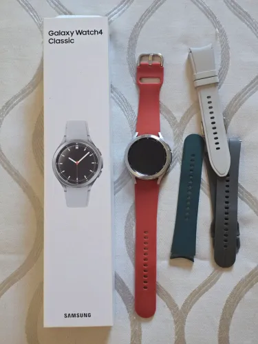 Samsung Galaxy Watch 4 Classic 46mm Prata Completo
