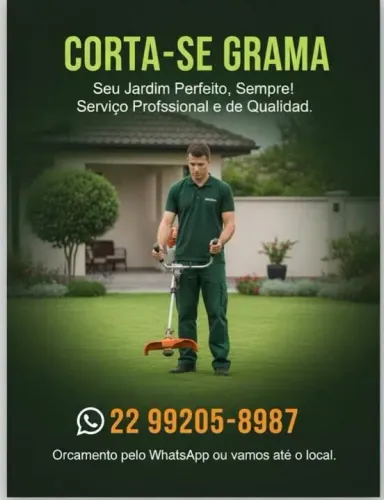 Corta se grama e limpasse terreno em geral