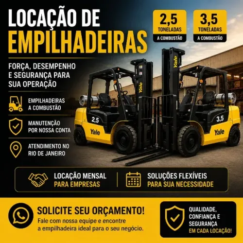 Aluguel de Empilhadeiras 2,5 e 3,5 Ton - RJ