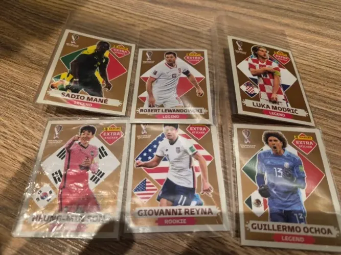 Legends Extra Stickers Copa 2022 - KIT 12: 6 Bronze + 6 Bordô