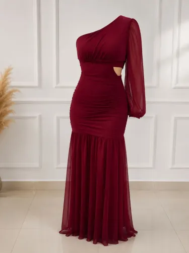 Vestido longo Marsala G