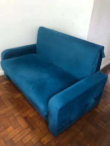 Sofá-cama 2 lugares com baú 