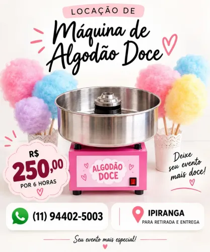 Máquina de Algodão doce